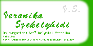 veronika szekelyhidi business card